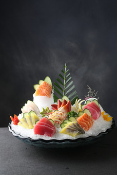 日式海鲜刺身拼盘
