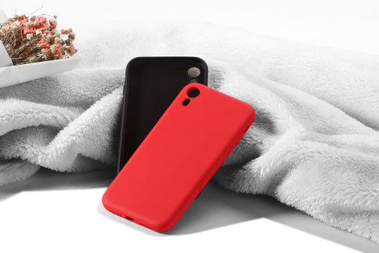 苹果手机壳苹果手机壳背面黑红