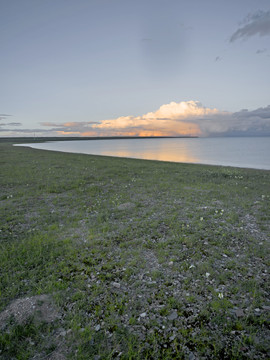 青海湖的景色