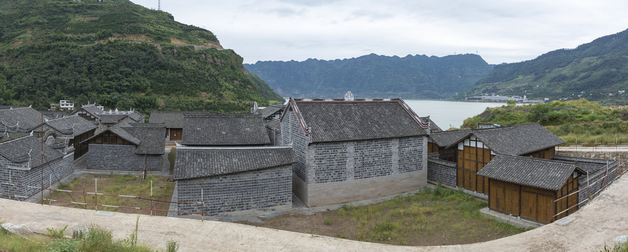 屏山十二景书楼镇马湖古城