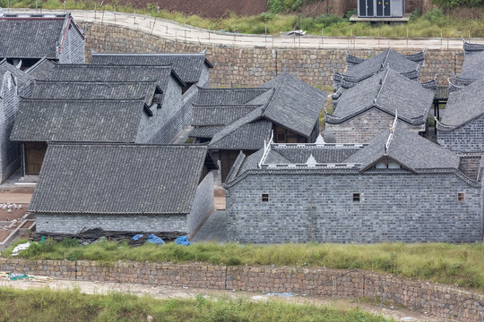 屏山十二景书楼镇马湖古城