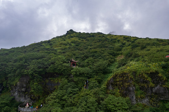 航拍贵州铜仁梵净山