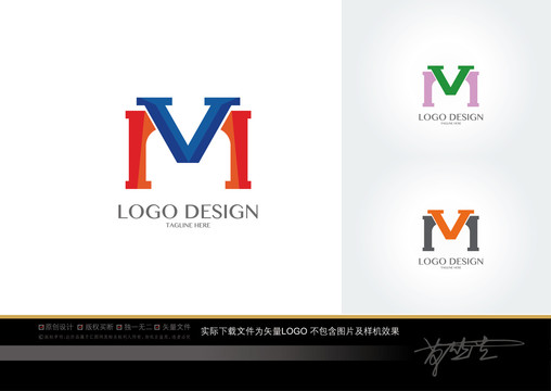 VM字母logo