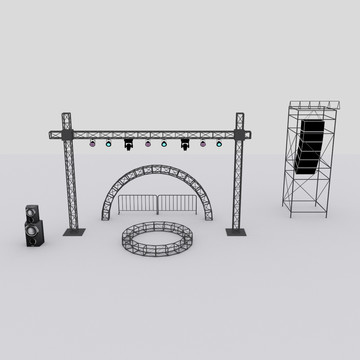 舞台搭建桁架模型