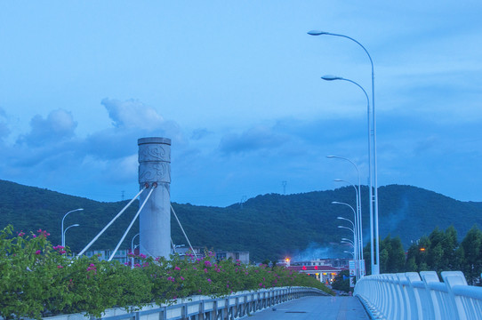 晋安大桥暮色风景