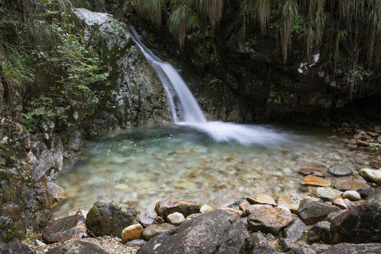 浙江丽水松阳原始森林溪水