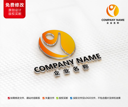 文化教育标志人物LOGO标志