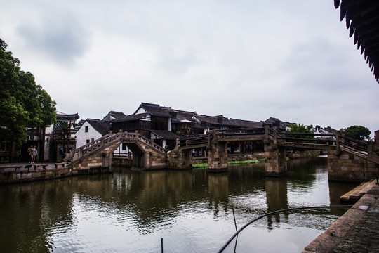 西塘古镇民居河道