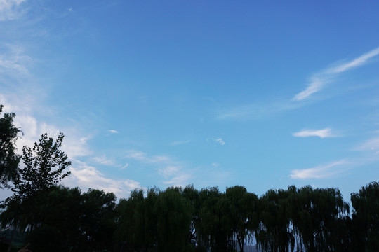 蓝天白云背景