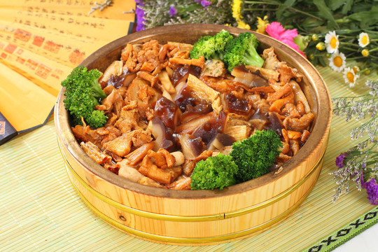 杂菌蒸素鸡