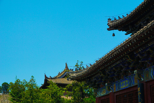 仿古建筑屋檐屋脊