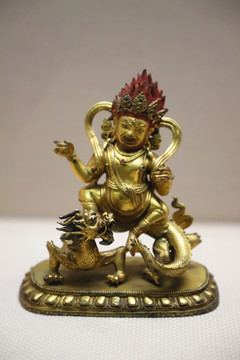 四川博物院馆藏西藏白财神铜像