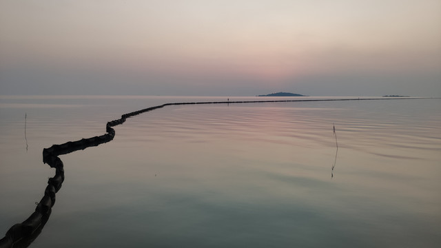 晚霞太湖