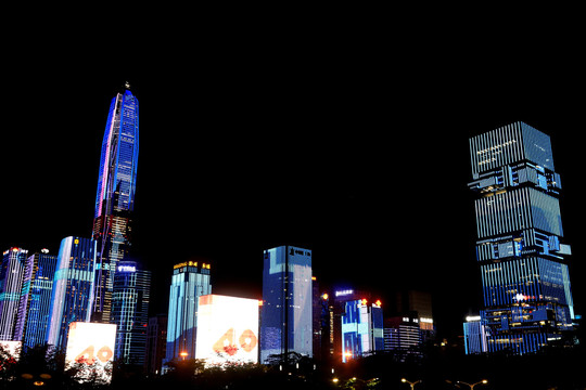 深圳经济特区成立40年灯光秀