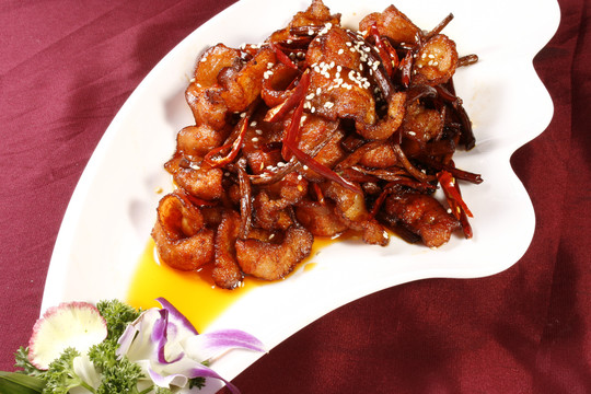 茶树菇炒肉