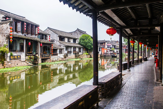 西塘古镇风雨长廊