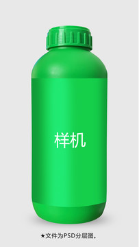 绿瓶子样机