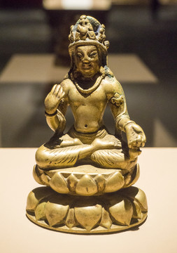 铜弥勒菩萨坐像