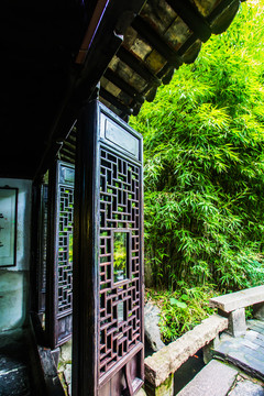 西塘古镇老宅中式木窗