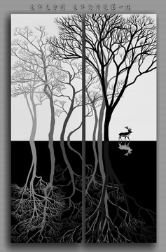 禅意水墨画