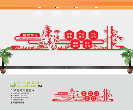 廉洁奉公文化墙