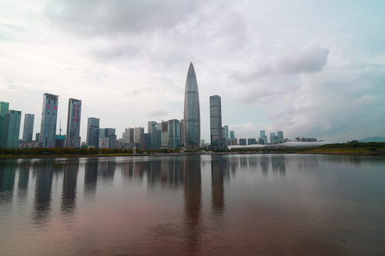 滨海建筑深圳湾高楼大厦