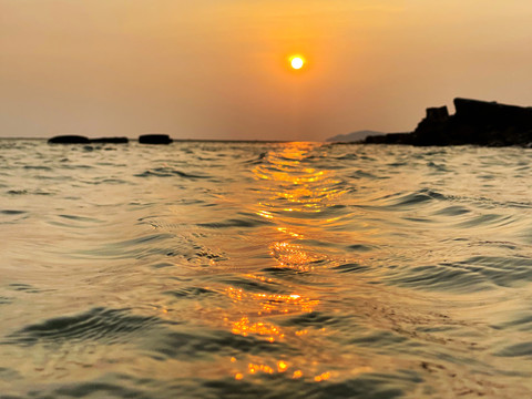 海上落日夕阳