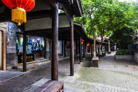 西塘古镇风雨长廊