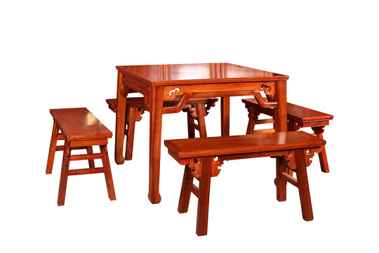 国标红木缅甸花梨餐桌八仙桌