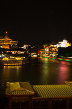 南京夫子庙的夜景