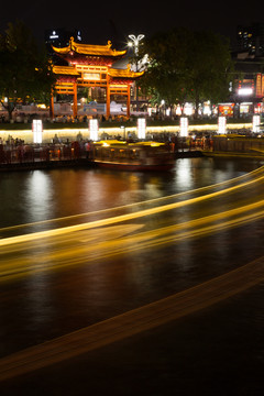 南京夫子庙的夜景