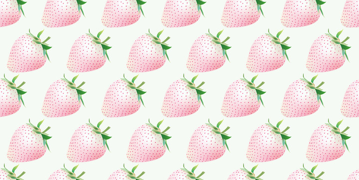 白草莓无缝背景