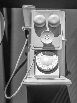 老式电话机石膏模型