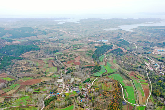 山村田园风光