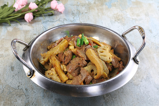 干锅牛杂