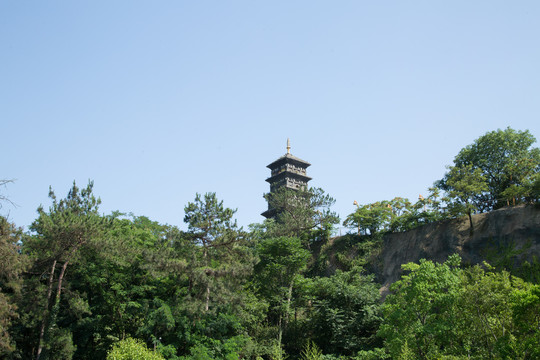 九华山公园的三藏塔