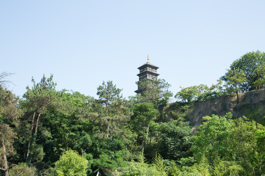 九华山公园的三藏塔