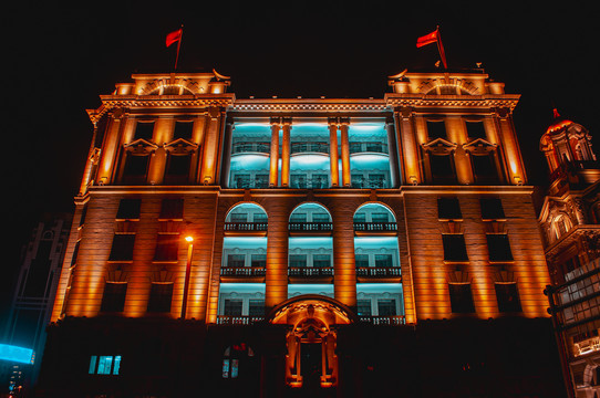 外滩建筑夜景