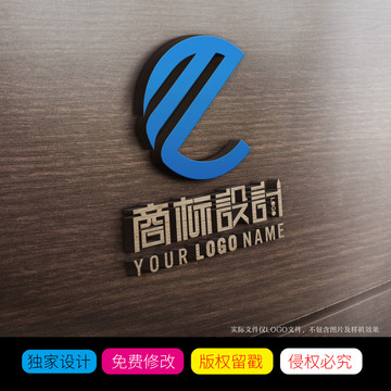 e字母或me字母LOGO商标