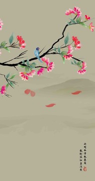 新中式花鸟挂画