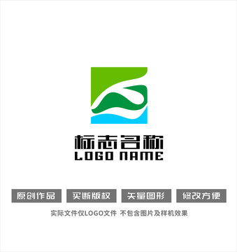 G字母标志环境环保logo