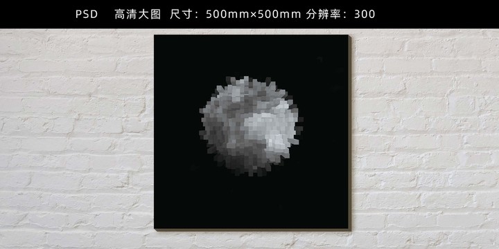 月亮装饰画