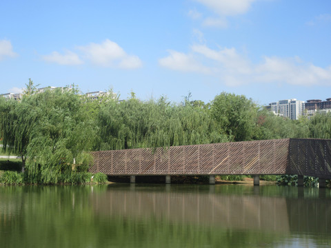 防腐木景观廊桥