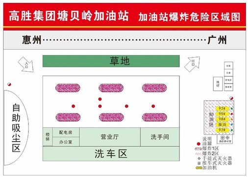 高胜油站爆炸危险区域图