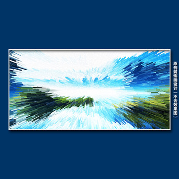 北欧抽象油画