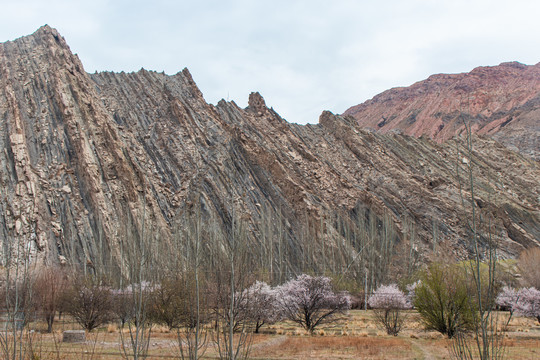 中国新疆南部塔里木盆地荒漠戈壁