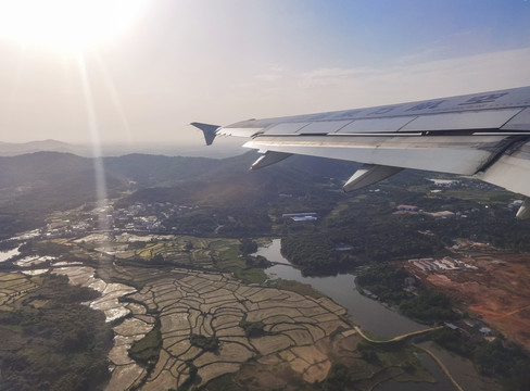 高空俯瞰祖国大地