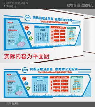 社区网格形象墙