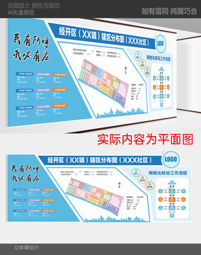 社区网格化立体墙