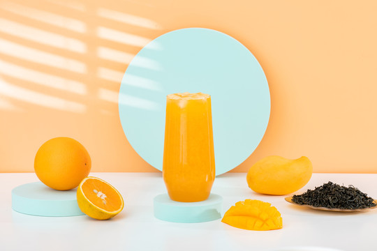 芒果橙子茶